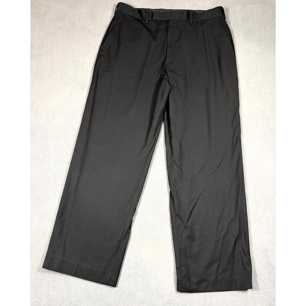 George Dress Pants Men's 36x30 Black Comfort High Rise Straight Leg Outdoor